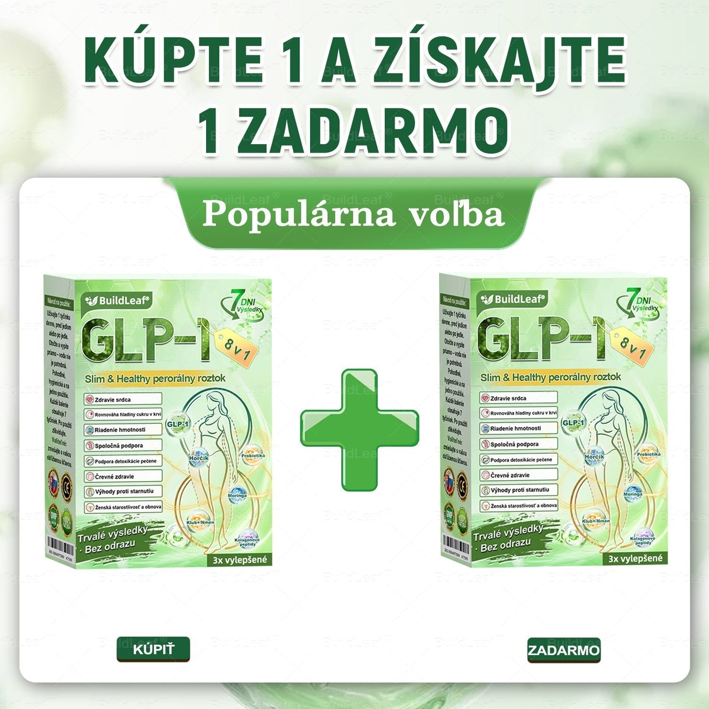 🧑‍⚕️🧑‍⚕️BuildLeaf® GLP-1 8-v-1 Fit & Vital Perorálny Roztok (Len raz denne, viditeľné zmeny už za 7 dní) Pre obezitu, kardiovaskulárne ochorenia, cukrovku, spánkové apnoe, zdravie čriev, problémy s kĺbmi a ďalšie