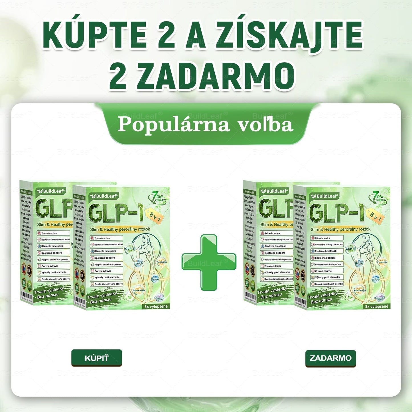 🧑‍⚕️🧑‍⚕️BuildLeaf® GLP-1 8-v-1 Fit & Vital Perorálny Roztok (Len raz denne, viditeľné zmeny už za 7 dní) Pre obezitu, kardiovaskulárne ochorenia, cukrovku, spánkové apnoe, zdravie čriev, problémy s kĺbmi a ďalšie
